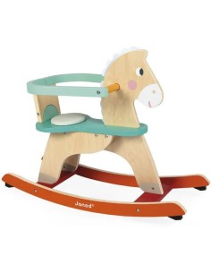 Cheval à Bascule Ogalo Zigolos - bois - : Jouets à bascule, Porteurs & Chariots - Janod