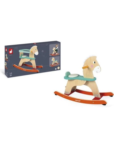 Cheval à Bascule Ogalo Zigolos - bois - : Jouets à bascule, Porteurs & Chariots - Janod