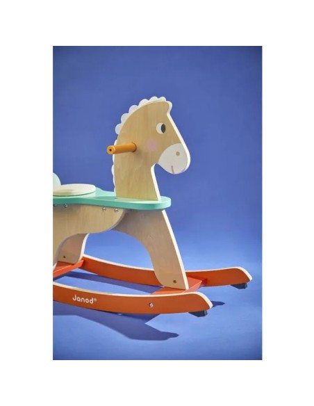 Cheval à Bascule Ogalo Zigolos - bois - : Jouets à bascule, Porteurs & Chariots - Janod
