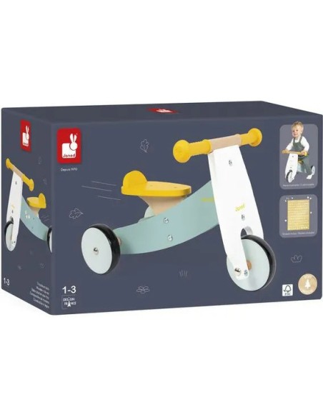 Tricyle Personnalisable - bois - : Jouets à bascule, Porteurs & Chariots - Janod