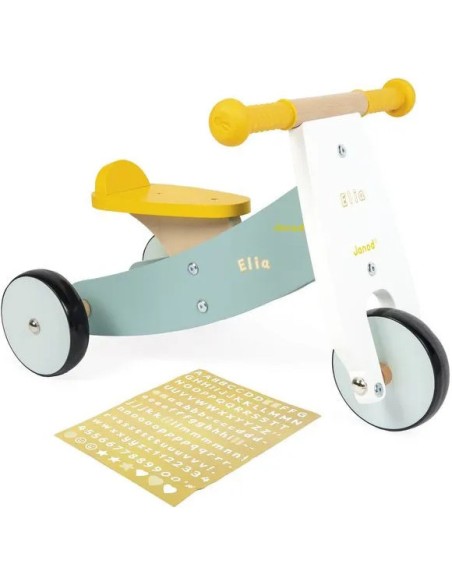 Tricyle Personnalisable - bois - : Jouets à bascule, Porteurs & Chariots - Janod