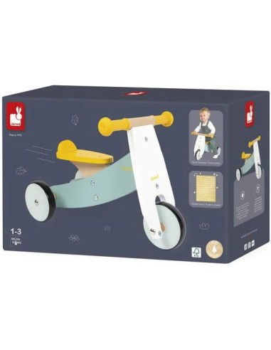 Tricyle Personnalisable - bois - : Jouets à bascule, Porteurs & Chariots - Janod