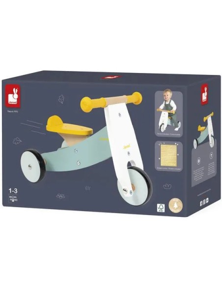 Tricyle Personnalisable - bois - : Jouets à bascule, Porteurs & Chariots - Janod