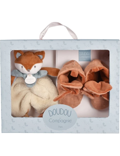Timo coffret doudou et chaussons de doudou et compagnie