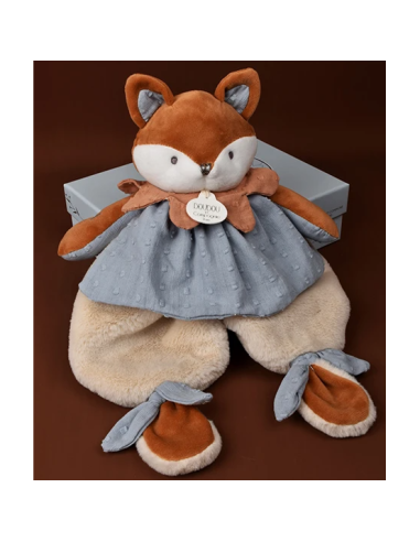 Doudou plat renard Timo doudou et compagnie