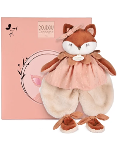 Doudou plat renard Mina 29 cm doudou et compagnie