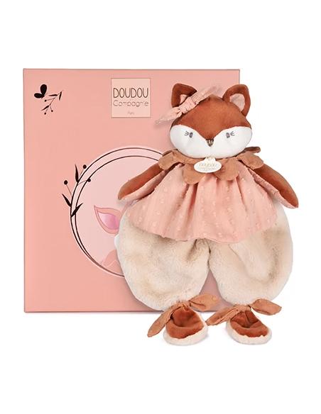 Doudou plat renard Mina 29 cm doudou et compagnie