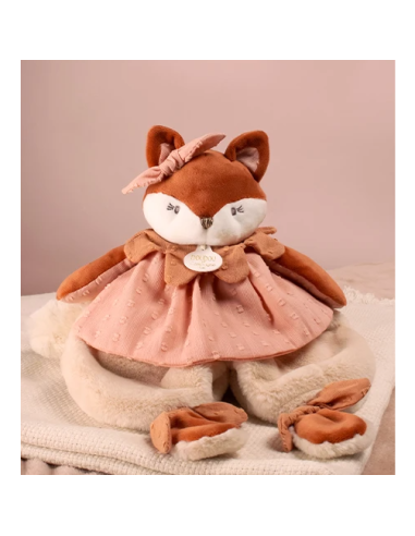 Doudou plat renard Mina 29 cm doudou et compagnie