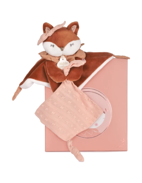 Doudou attache sucette renard mina 20cm doudou et compagnie