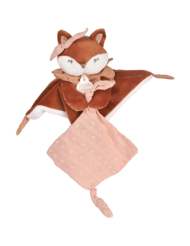 Doudou attache sucette renard mina 20cm doudou et compagnie