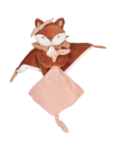 Doudou attache sucette renard mina 20cm doudou et compagnie