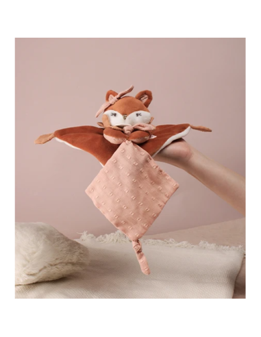 Doudou attache sucette renard mina 20cm doudou et compagnie