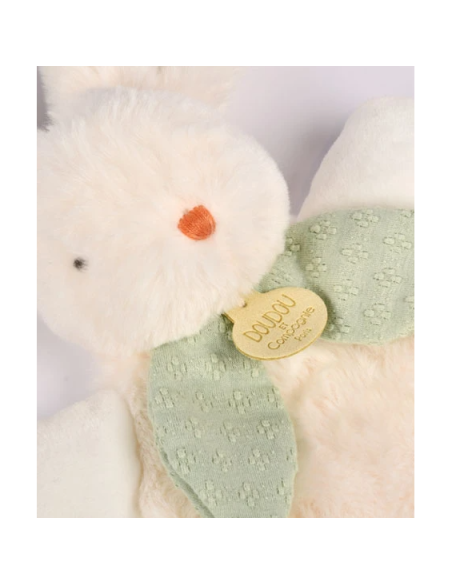 Doudou lapin bonbon vert sauge 25cm doudou et compagnie