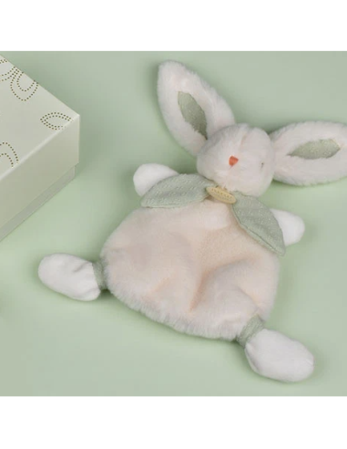 Doudou lapin bonbon vert sauge 25cm doudou et compagnie