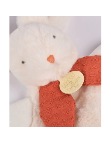 Doudou lapin bonbon terracotta doudou et compagnie