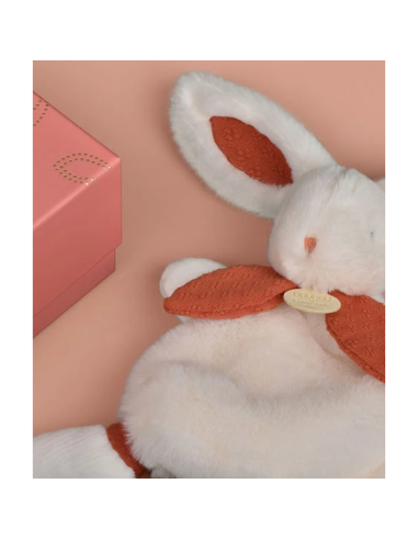 Doudou lapin bonbon terracotta doudou et compagnie