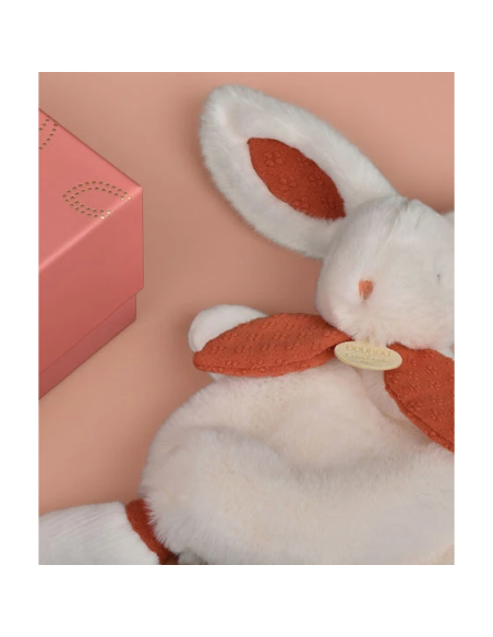 Doudou lapin bonbon terracotta doudou et compagnie