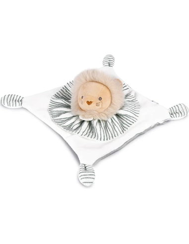 Doudou plat lion 20 cm les chouchoux doudou et compagnie