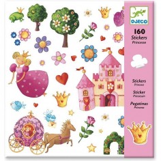 Stickers Princesse - 160 Autocollants - Djeco