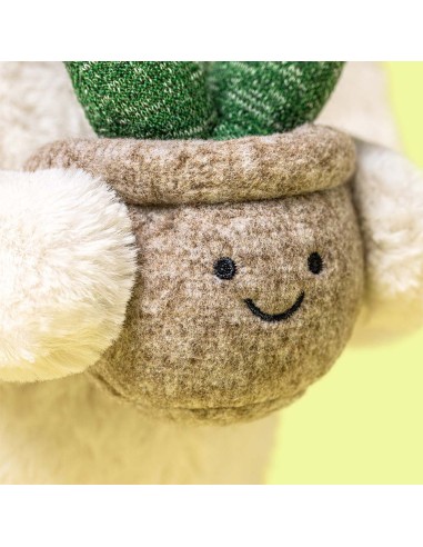 Jellycat Peluche Cream Bunny with Plant - Jellycat