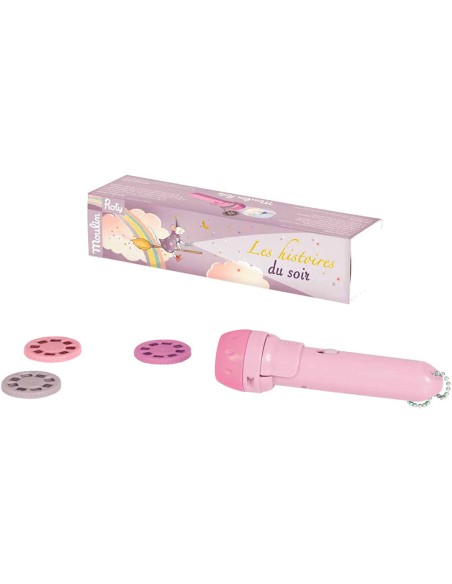 Lampe à histoires rose il était une fois