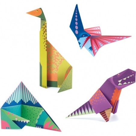 Origamis Dinosaures - faciles pour Enfant - Djeco