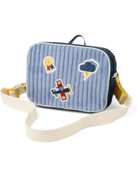 Pochette pour enfant, Jules le chien - En velours, avec sangle - Accessoires bagagerie - Lilliputiens