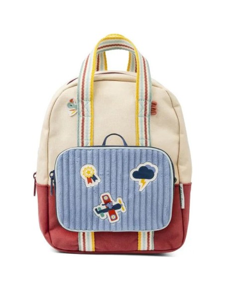 Pochette pour enfant, Jules le chien - En velours, avec sangle - Accessoires bagagerie - Lilliputiens