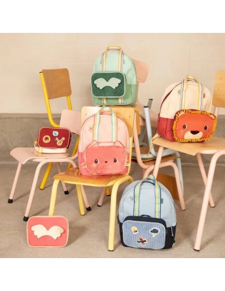 Pochette pour enfant, Léna la licorne - En velours, avec sangle - Accessoires bagagerie - Lilliputiens