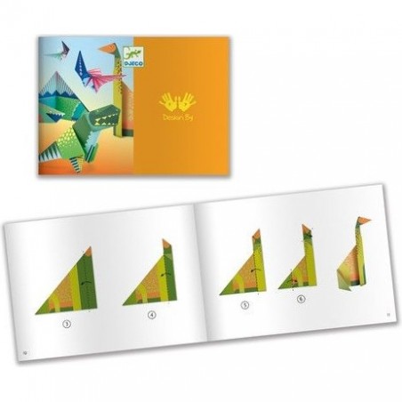 Origamis Dinosaures - faciles pour Enfant - Djeco