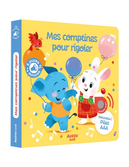 Mes premiers sonores - Mes comptines pour rigoler - Livres enfants - Auzou