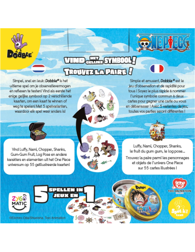 Dobble : One Piece - Un jeu Zygomatic