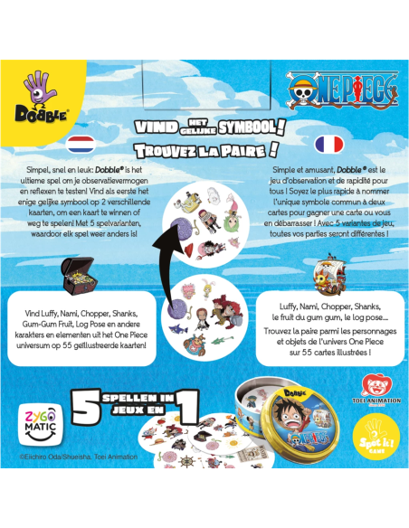 Dobble : One Piece - Un jeu Zygomatic