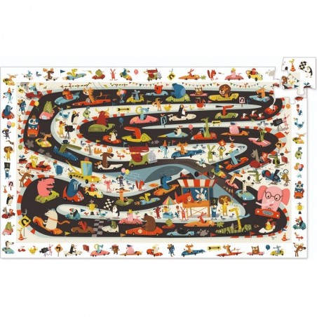 Puzzle observation - Automobiles de rallye - 54 pièces - Djeco