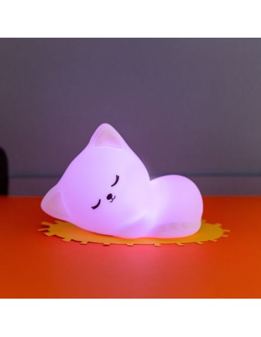 Veilleuse Chat Lil' Cat - Silicone Souple & Multicolore - Little