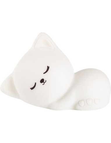 Veilleuse Chat Lil' Cat - Silicone Souple & Multicolore - Little