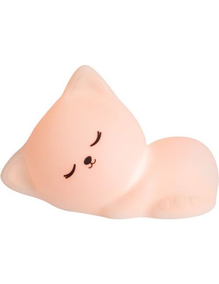 Veilleuse Chat Lil' Cat - Silicone Souple & Multicolore - Little