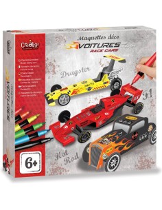 Maquettes déco voitures de course - CréaLign'