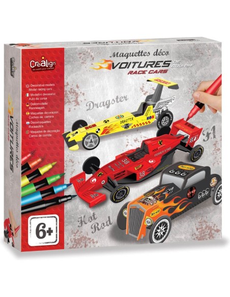 Maquettes déco voitures de course - CréaLign'