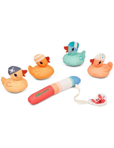 Jeu de pêcheaux canards en tissu pour le bain - Dès 12 mois - Jouet de bain - Lilliputiens