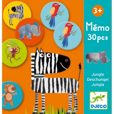 Jeu de Memo - Animaux de la Jungle - Djeco