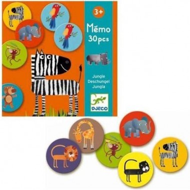 Jeu de Memo - Animaux de la Jungle - Djeco
