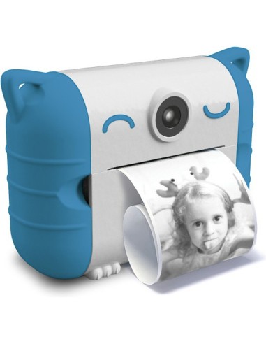 Kidyprint – Kidywolf Appareil photo instantané avec impression thermique bleu Edition limitée