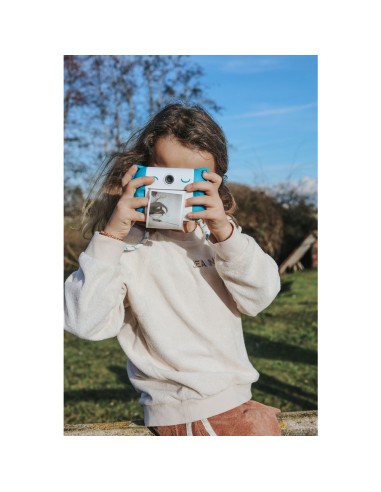 Kidyprint – Kidywolf Appareil photo instantané avec impression thermique bleu Edition limitée