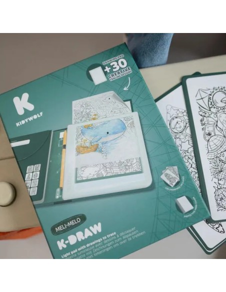 Draw-Pad - Kidywolf Tablette lumineuse Kidydraw Pad Méli-Mélo