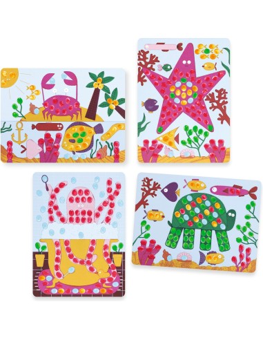 Coffret Peinture Peindre avec ses doigts - Pois et poissons - Djeco