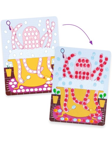 Coffret Peinture Peindre avec ses doigts - Pois et poissons - Djeco