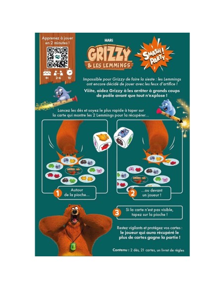 Grizzy et les Lemmings - Smash Party - Jeu Enfants - Dès 4 ans