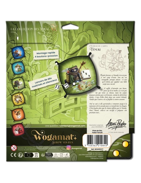 Piste de dés Yokai : Tanuki - Accessoire de jeu - Wogamat