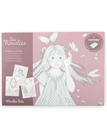 24 modèles de dessin Kidywolf - Les Rosalies - Moulin Roty - Les Rosalies